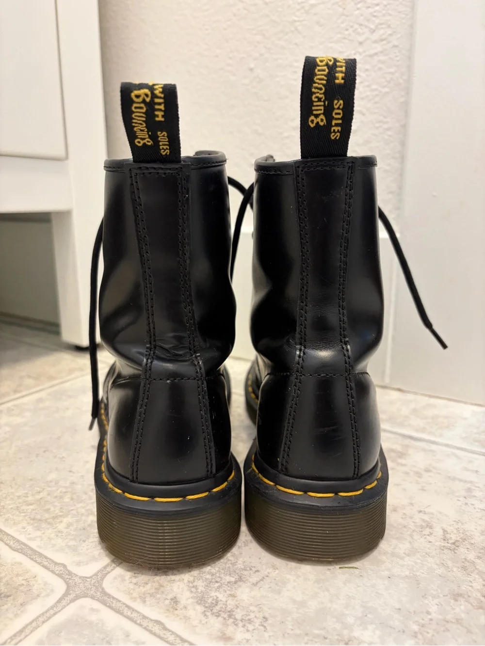 Dr. Martens 1460 Black Leather Ankle Boots - Picture 5 of 7